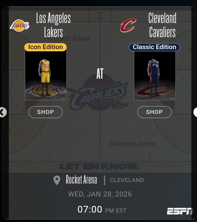 开云-青春回忆！骑士将在后天主场对阵湖人时使用经典复古球衣及地板